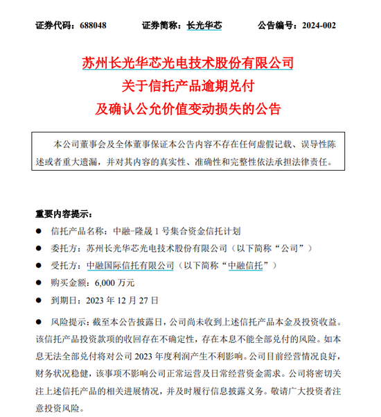 宣布了！又一家“踩雷”，6000万元逾期！