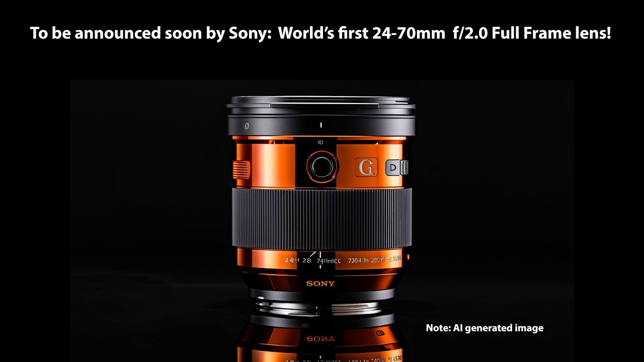 消息称索尼将推出全球首款 24-70mm f/2.0 全画幅 E 卡口镜头