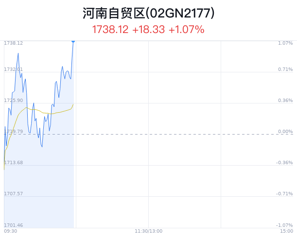 河南自贸区概念盘中拉升，辉煌科技涨2.41%