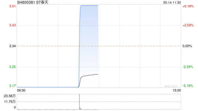 ST春天拉升触及涨停，走出地天板