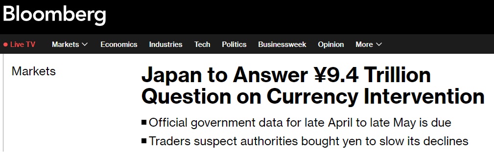 日本将回答9.4万亿日元的外汇干预问题，日元仍面临贬值危机