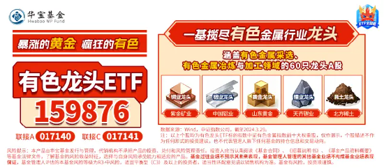 今夜！美联储公布6月议息决议！中国铝业、中金黄金涨逾2%，有色龙头ETF（159876）盘中上探1.4%