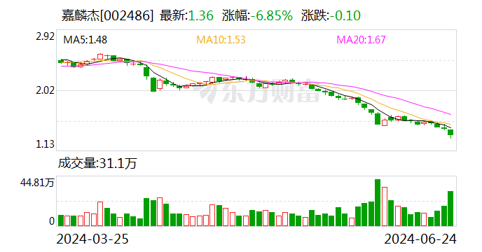 嘉麟杰：拟回购不低于2000万元且不超过4000万元公司股份